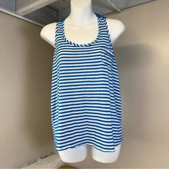 Active Women’s White/blue Tank Top Teens Large Size - Picture 1 of 7